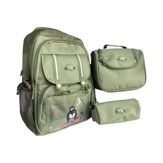 3'lü set Mint Yeşili Sırt Çanta