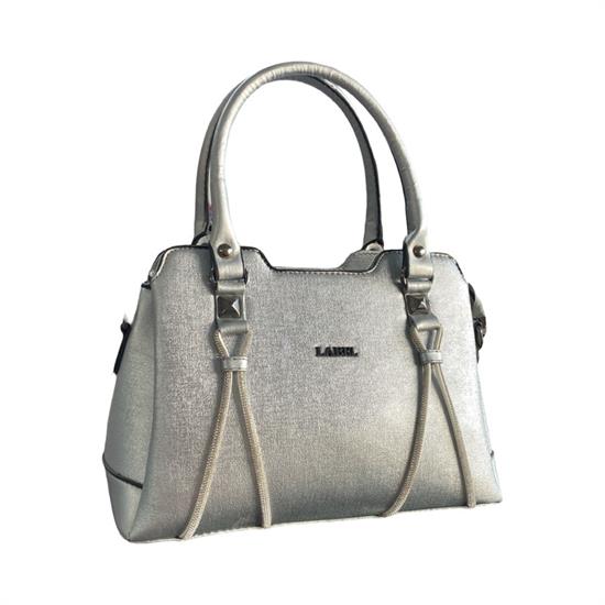 Açık Gri Taşlı Kadın Çanta