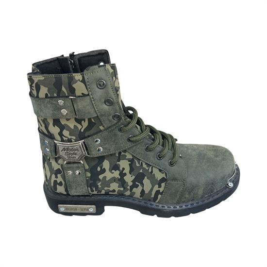 Askeri Yeşil Kamufulaj Erkek Kar Botu