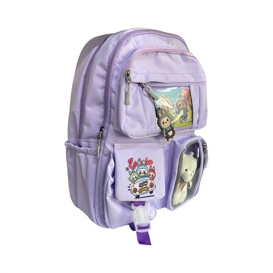Ayıcıklı Lila Sırt Okul Çanta