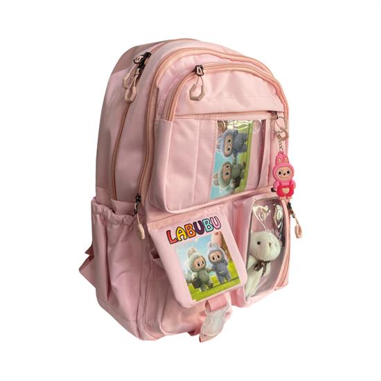 Ayıcıklı Pembe Sırt Okul Çanta