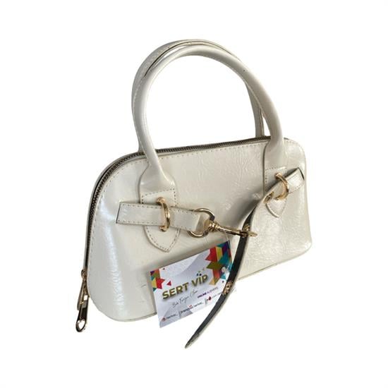 Bej Gold Deri Kadın Çanta