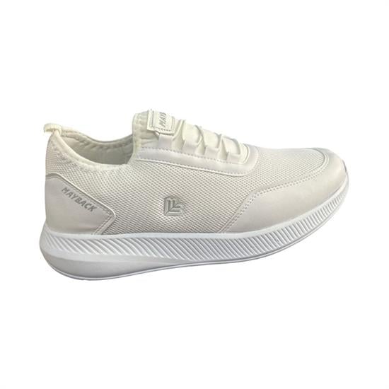 Beyaz Gri Bağsız Anorak Erkek Spor