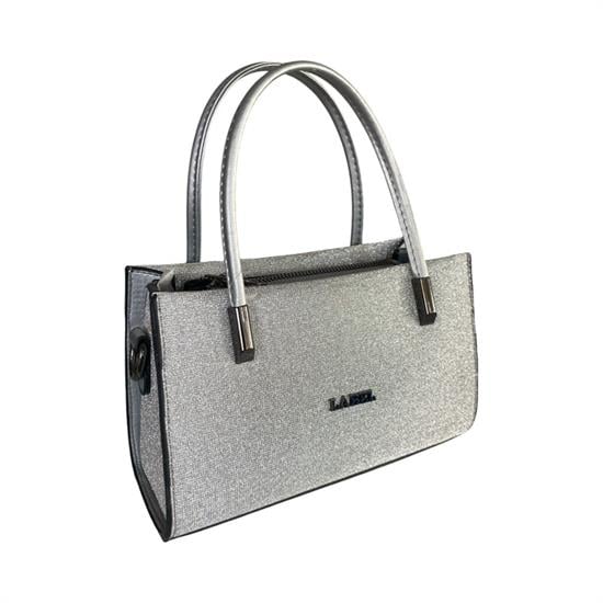 Gri Parıltılı Kadın Çantası