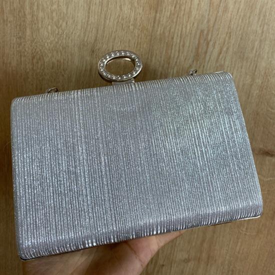 Gümüş Abiye Çanta