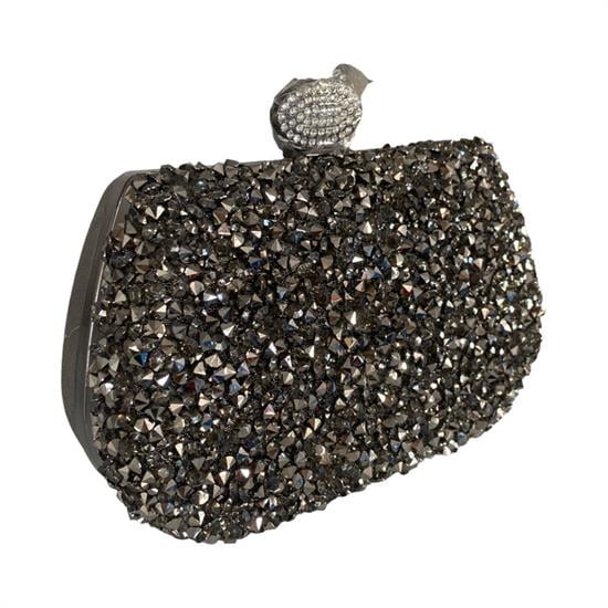 Gümüş Taşlı Abiye Çanta