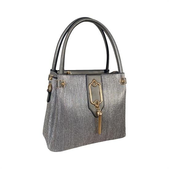 Gümüş Taşlı Kadın Çanta