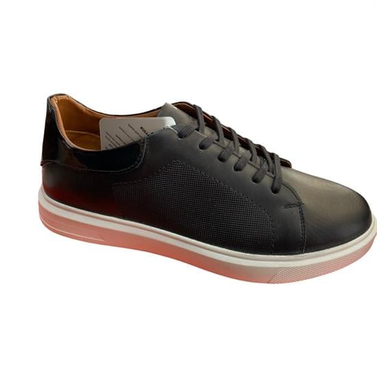 Hakiki Deri Siyah Beryaz Cilt Erkek Casual