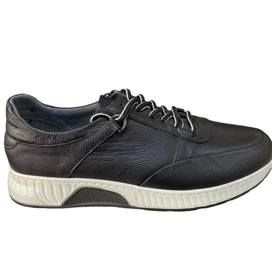 Hakiki Deri Siyah Beyaz Cilt Erkek Casual