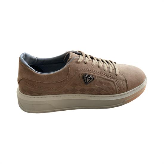 Hakiki Deri Vizon Bej Erkek Casual