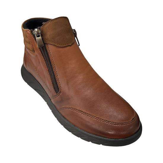 Kahve Fermuarlı Kadın Kar Botu