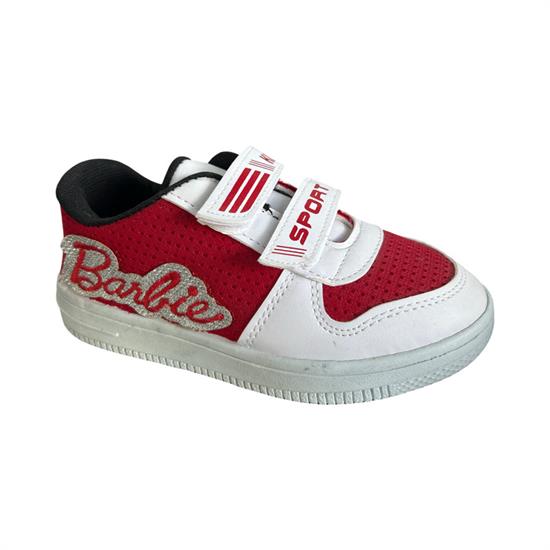 Kırmızı Beyaz Cırtlı Çocuk Spor