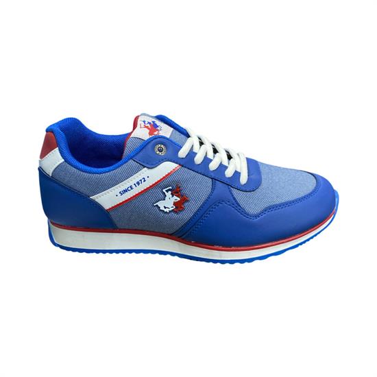 Mavi Beyaz Keten Erkek Spor