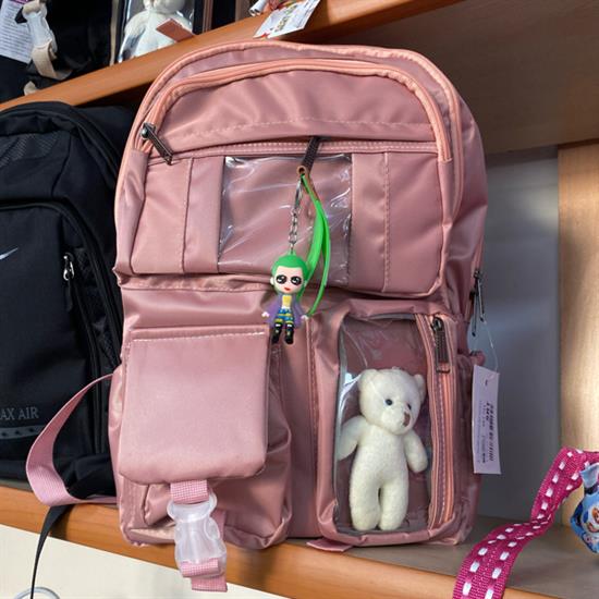 Pembe Ayıcıklı Sırt Çantası