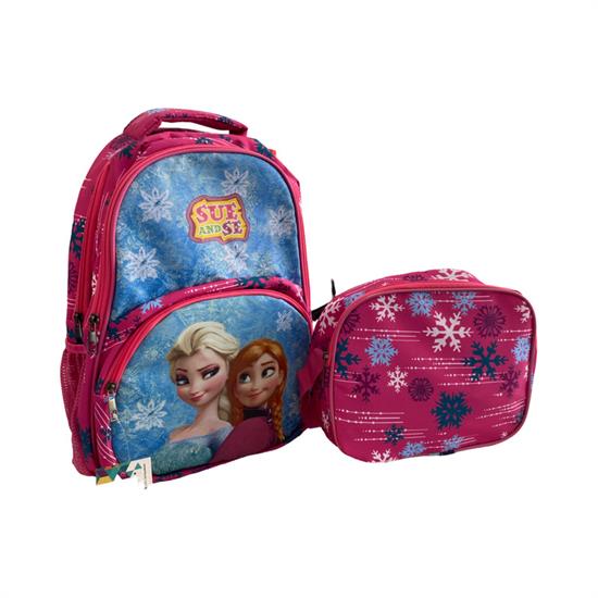 Pembe Mavi Elsa Sırt Çanta