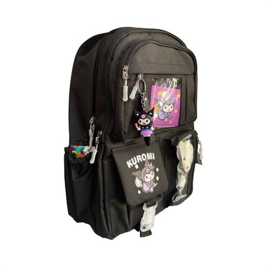 Siyah Ayıcıklı Sırt Okul Çanta