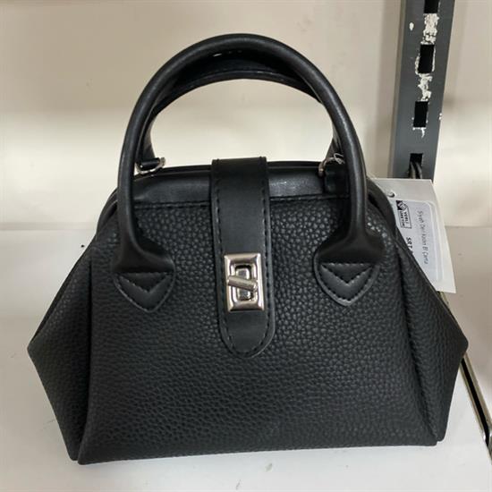 Siyah Deri Kadın El Çanta