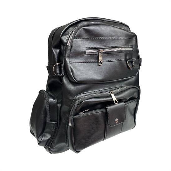 Siyah Deri Kadın Sırt Çanta