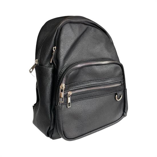 Siyah Deri Kadın Sırt Çanta