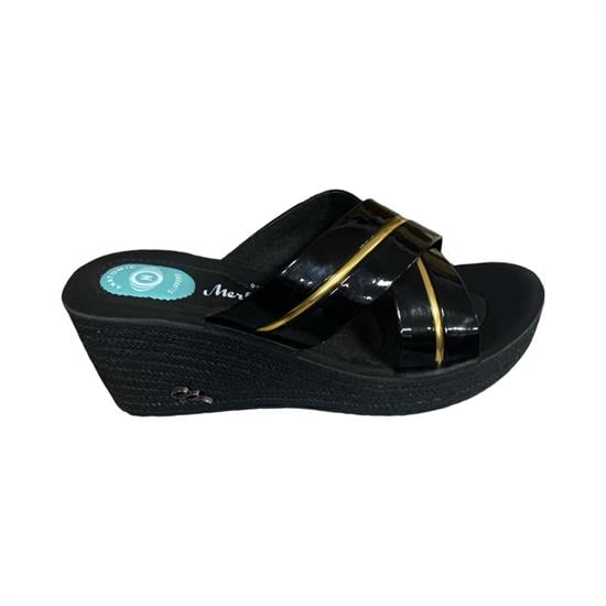 Siyah Gol Topuklu Terlik