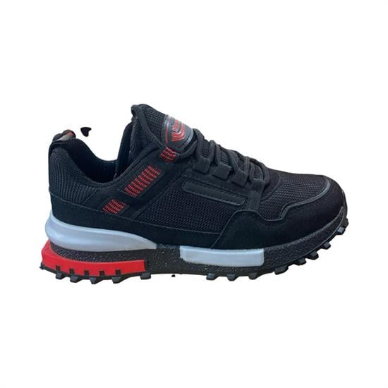 Siyah Kırmızı Anorak Unisex Spor