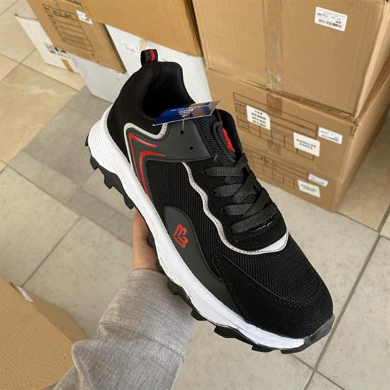 Siyah Kırmızı Beyaz Anorak Erkek Spor