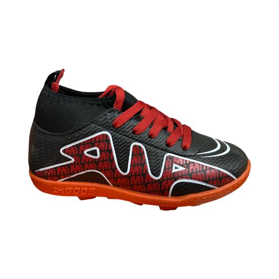 Siyah Kırmızı Çoraplı Çocuk Halı Saha