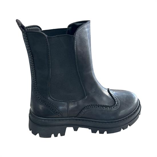 Siyah Lastikli Kadın Postal Kar Botu