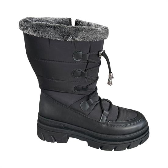 Siyah Postal Kar Botu Kadın