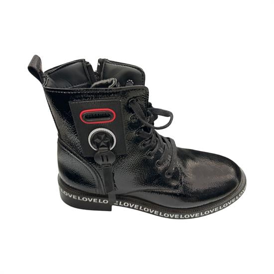 Siyah Rugan Postal Kadın Kar Botu