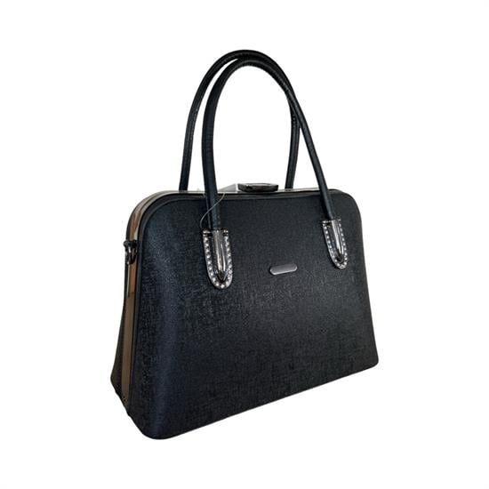 Siyah taşlı kadın çanta