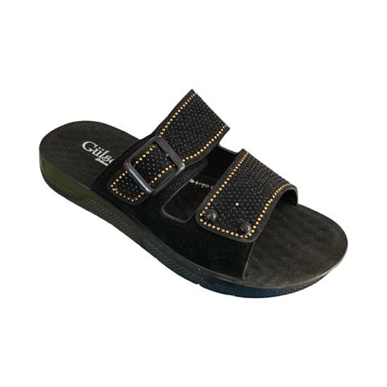 Siyah Taşlı Terlik