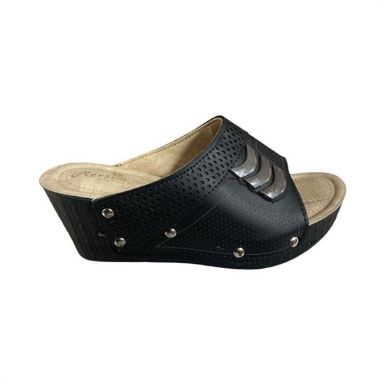 Siyah Taşlı Terlik