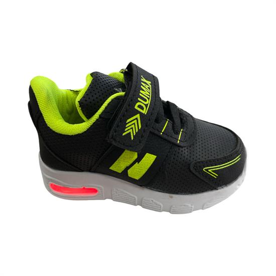 Siyah Yeşil Işıklı Bebe Spor