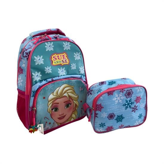 Su Yeşili Pembe Elsa Sırt Çanta