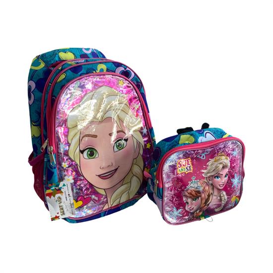 Su Yeşili Pembe Frozen Sırt Çantası