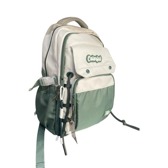 Yeşil Beyaz Sırt Çanta