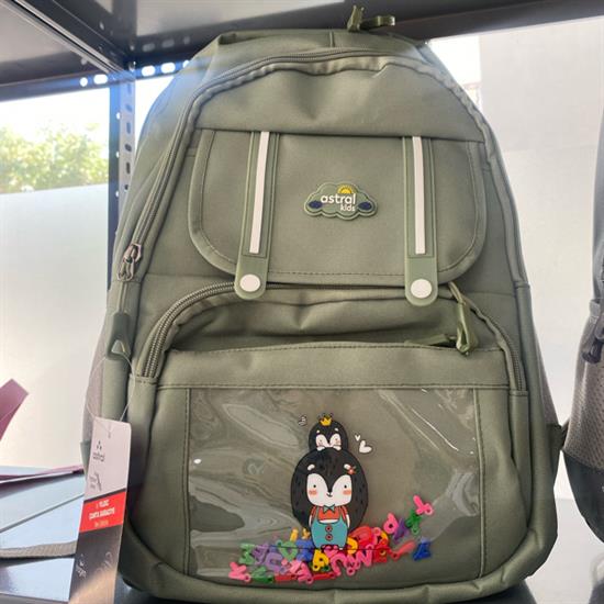 Yeşil Beyaz Sırt Okul Çantası